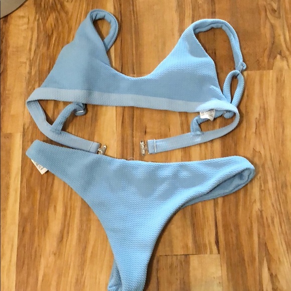 baby blue bathing suit